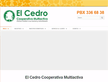 Tablet Screenshot of elcedrocooperativa.com